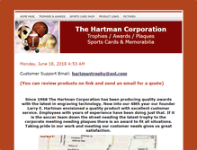 Tablet Screenshot of hartmancorporation.com